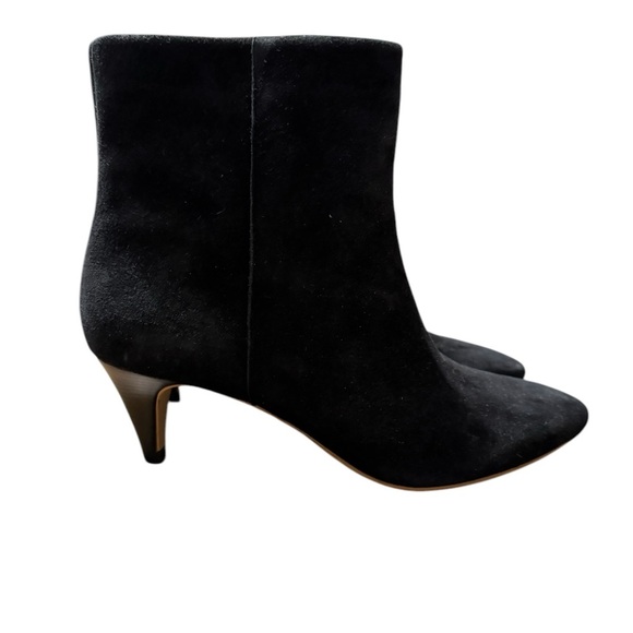 👢 Dolce Vita Dee Suede Kitten Heel Bootie in Black Size 6 👢 - Picture 4 of 6